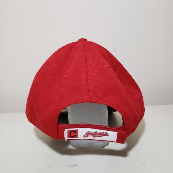 Cleveland Indians Guardians Hat Cap Strap Back Red New Era C Logo MLB Baseball - Picture 5 of 10